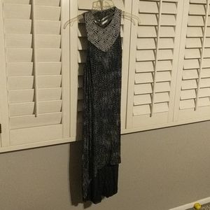 Black high low dress